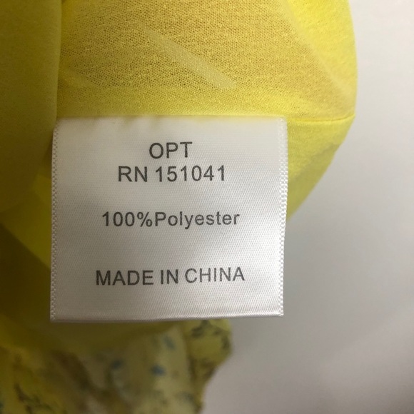 OPT Retsina Floral Print Pleated A-Line Midi Dress Size XS Yellow Cold Shoulder - Picture 9 of 13